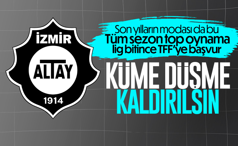 Altay: Ligi hangi adalet duygusuyla tescil edeceksiniz