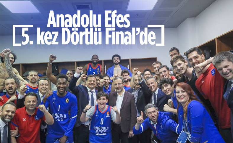 Anadolu Efes EuroLeague'de beşinci kez Dörtlü Final'de