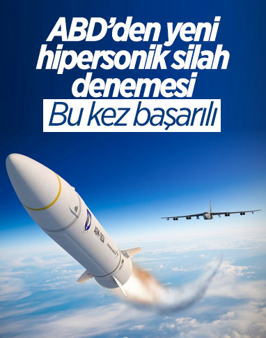 ABD: Hipersonik silah denedik