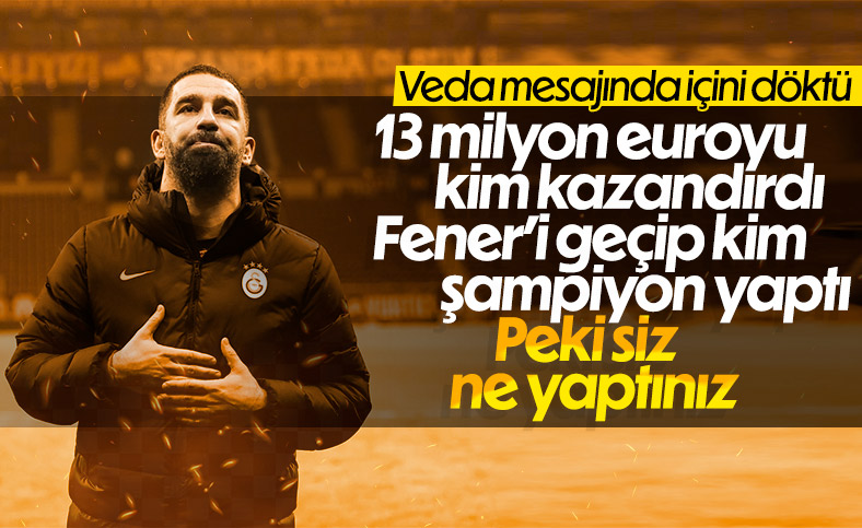 Arda Turan: Bırakın Galatasaraylı gibi uyuyayım