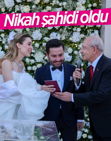 Kemal Kılıçdaroğlu'nun Muhittin Böcek'in oğlunun nikah şahidi oldu