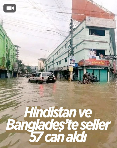 Bangladeş ve Hindistan'da seller: 57 ölü