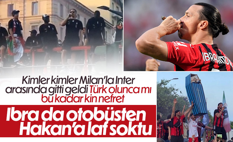Ibrahimovic, kutlamalarda Hakan Çalhanoğlu'na sataştı