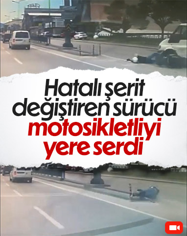 Bursa'da motosiklet ile minibüsün kazası