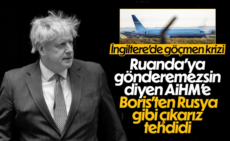 İngiltere'de sığınmacıları Ruanda'ya götürecek olan uçak durduruldu