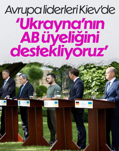 Avrupa liderlerinden Ukrayna'nın AB üyeliğine destek