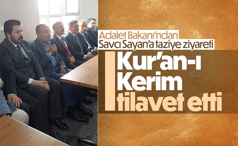 Bekir Bozdağ, taziye ziyaretinde Kur'an-ı Kerim tilavet etti
