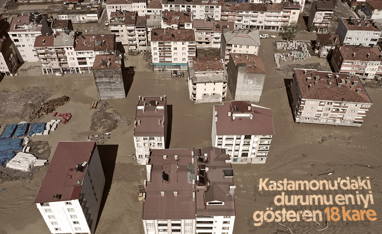 Kastamonu'da aşırı yağış: Bozkurt'u sel vurdu