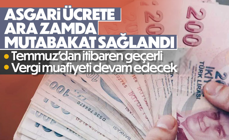 Asgari ücrete ek zam: İlk mutabakat sağlandı