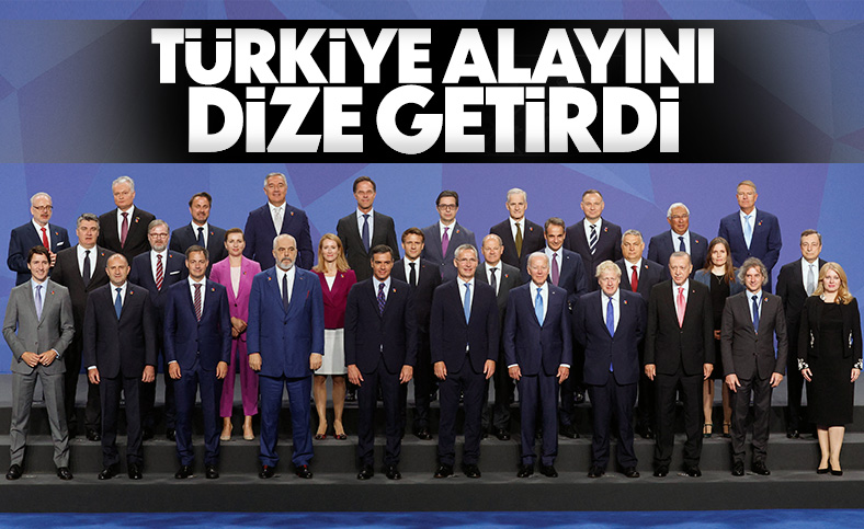 NATO Liderler Zirvesi'nde aile fotoğrafı çekildi