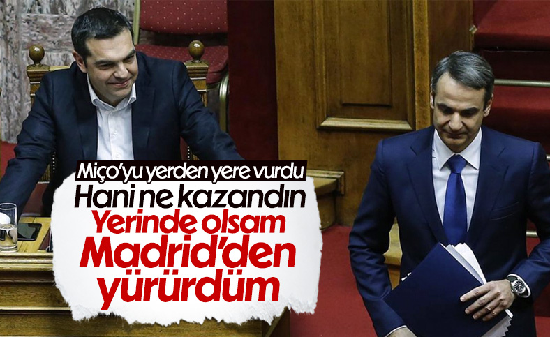 Çipras'tan Miçotakis'e: Başbakan ben olsam Madrid'den yürüyerek dönerdim