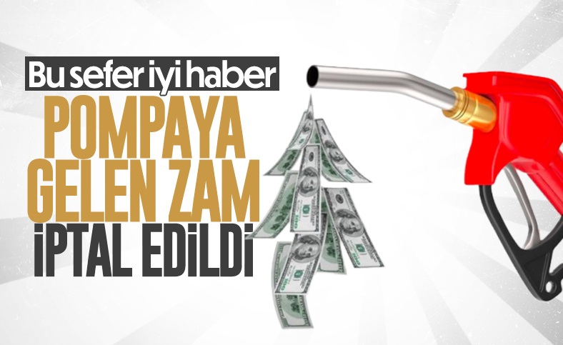 Benzine bu gece gelmesi beklenen zam iptal edildi