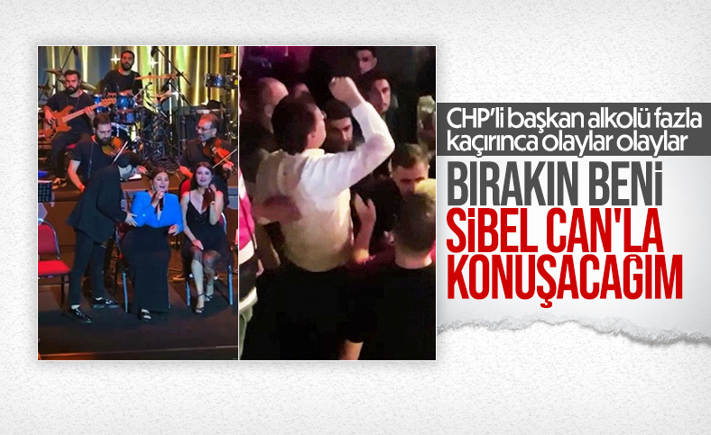 CHP'li Başkan, Sibel Can konserinde taşkınlık çıkardı