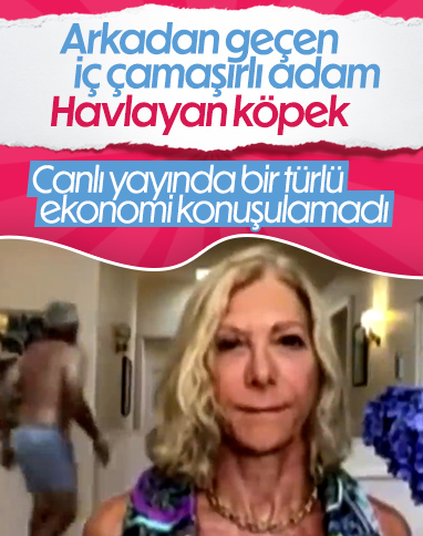 ABD'de canlı yayında arkadan geçen iç çamaşırlı adam şaşırttı
