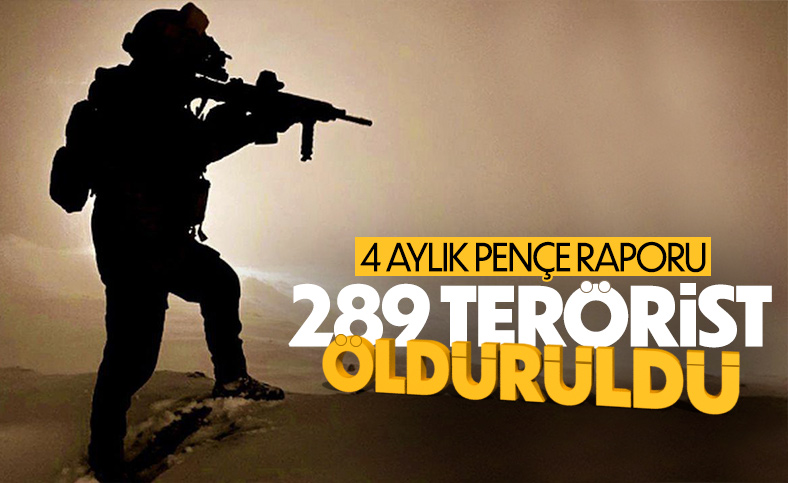 Pençe Kilit Operasyonu'nda 289 terörist etkisiz hale getirildi
