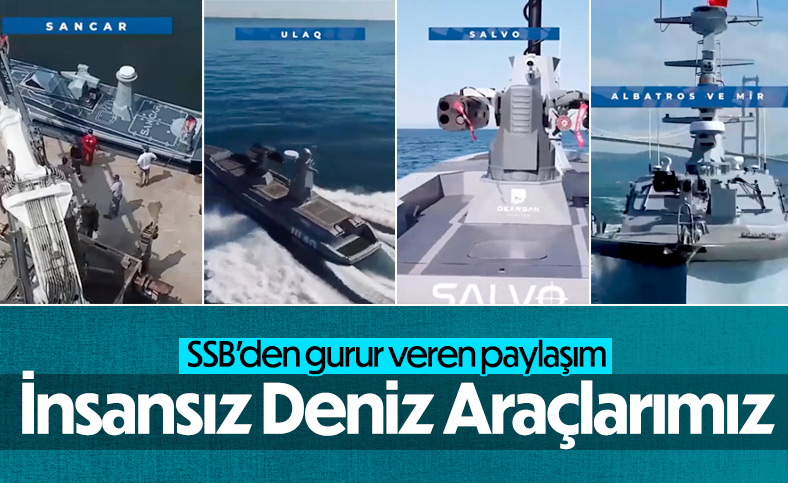 SSB paylaştı: İnsansız Deniz Araçlarımız