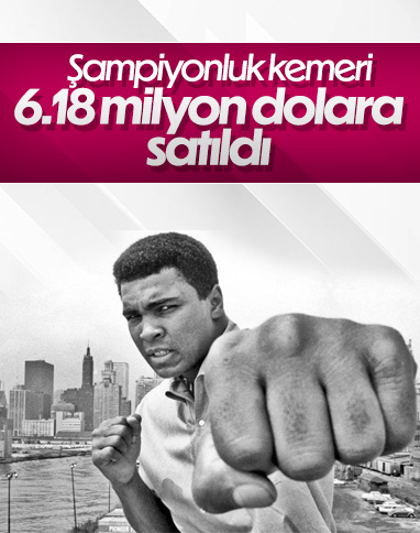 Muhammed Ali'nin şampiyonluk kemeri açık artırmaya çıkarıldı