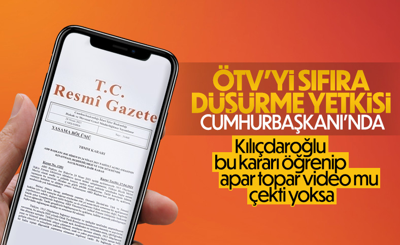 Motorlu araç ÖTV ve matrahlarının belirleme yetkisi Cumhurbaşkanı'nda