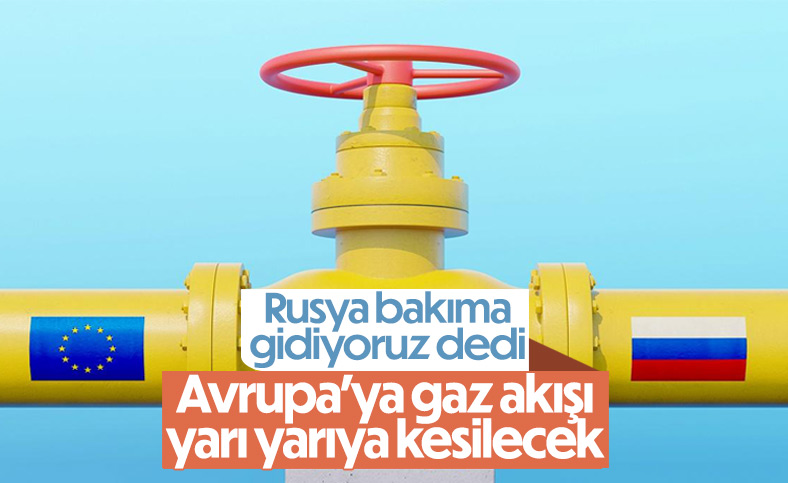 Rusya'dan Avrupa'ya gaz akışı yarı yarıya düşüyor