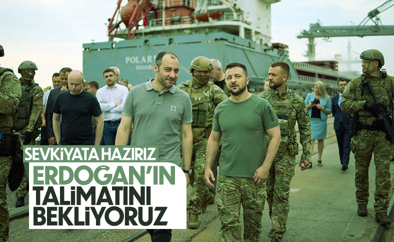 Vladimir Zelensky, Odessa Limanı'nı ziyaret etti
