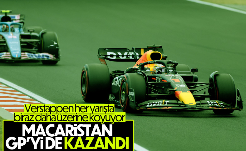 Macaristan GP'de kazanan Max Verstappen