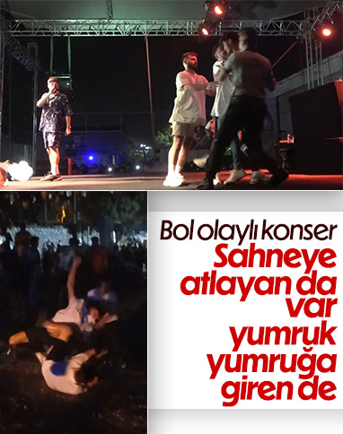Kocaeli'de Sefo'nun konserinde yumruklar havada uçuştu