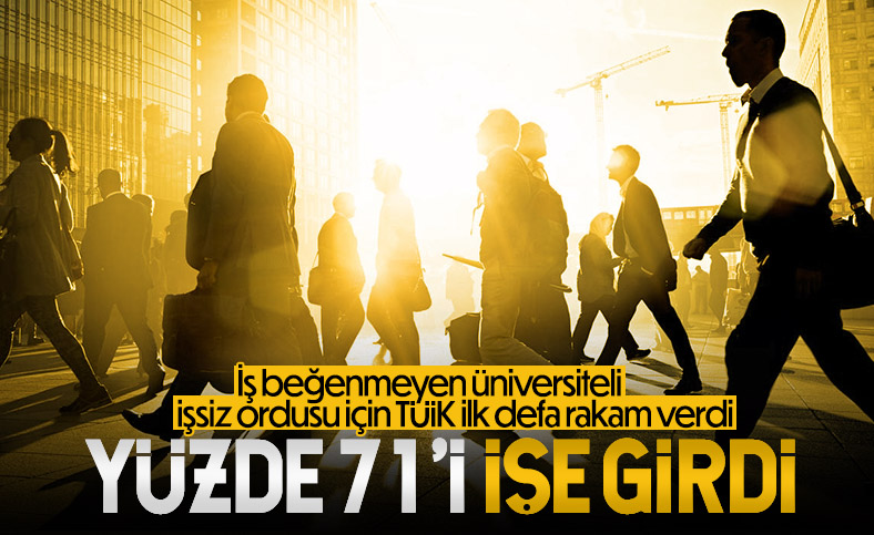 Geçen yılki lisans mezunlarının yüzde 71,1'i işe girdi