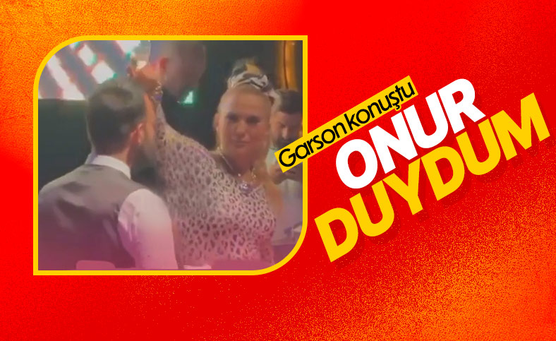 Demet Akalın'ın kafasına şampanya döktüğü garson konuştu