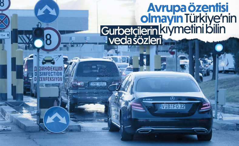 Dönüş yolundaki gurbetçiler, sınır kapılarında yoğunluk oluşturdu