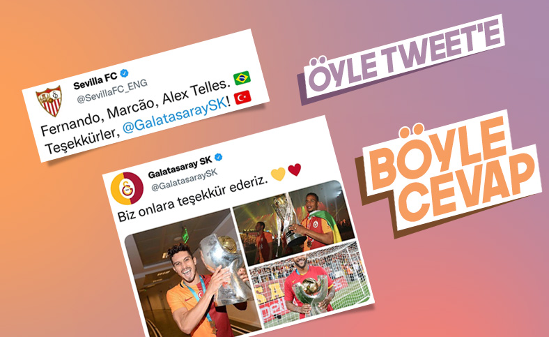 Galatasaray'dan Sevilla'ya kupalı gönderme