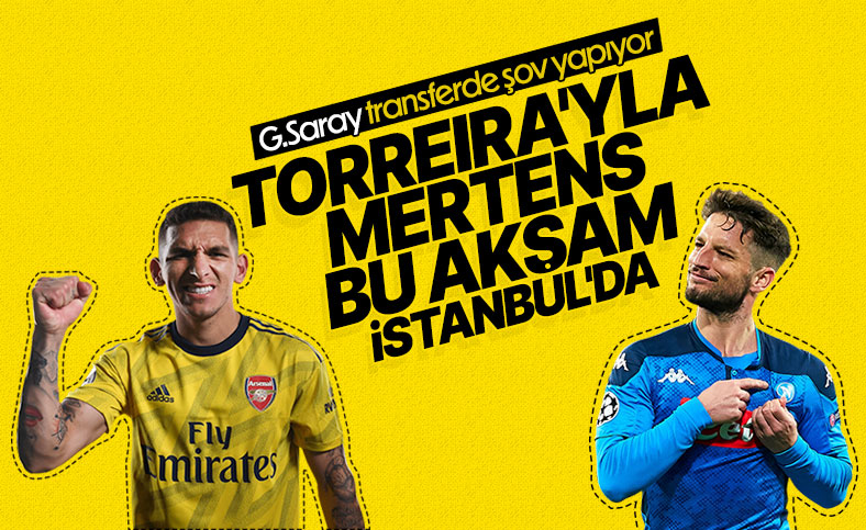 Lucas Torreira ve Mertens İstanbul'a geliyor