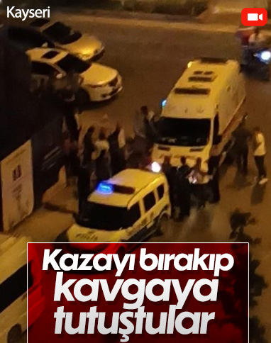 Kayseri'de yaşanan trafik kazası sonrası kavga: 2 yaralı