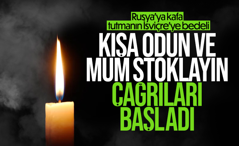 İsviçre'de kış öncesi odun ve mum stoğu çağrısı