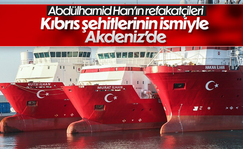 Abdülhamid Han'a eşlik eden 3 gemiye şehitlerin adı verildi