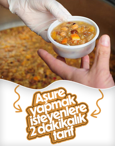 Aşure yapmak isteyenler için kolay tarif