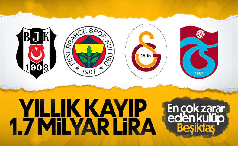 Dört büyüklerin toplam zararı
