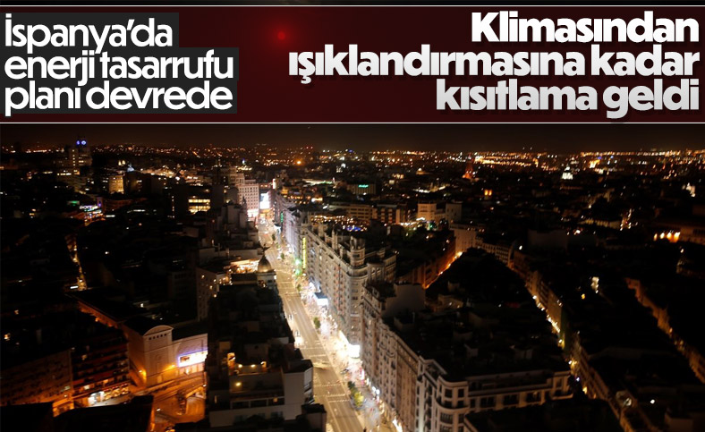 İspanya'da enerji tasarruf planı yürürlüğe girdi