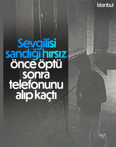 Kartal'da gece bir eve giren hırsız kadını öpüp kaçtı