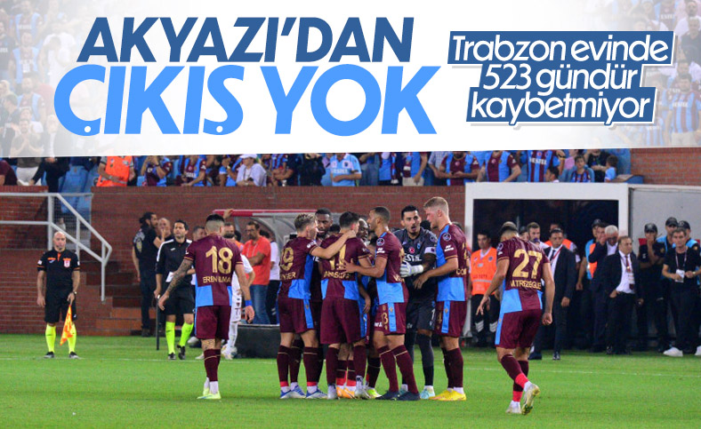 Trabzonspor sahasında 523 gündür kaybetmiyor