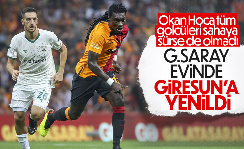 Galatasaray, Giresunspor'a tek golle mağlup oldu