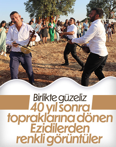 40 yıl sonra Midyat'a dönen Ezidilerden gençlik festivali