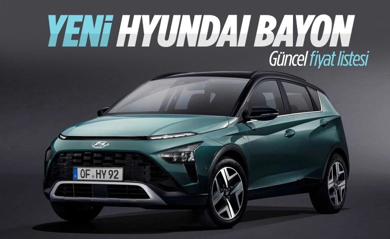 Türkiye'de üretilen Hyundai Bayon fiyat listesi ve son 4 aydaki değişim