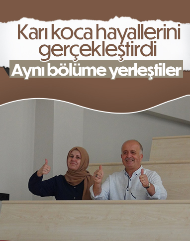 Niğde'de iki torun sahibi çift, aynı üniversitenin aynı bölümüne yerleşti