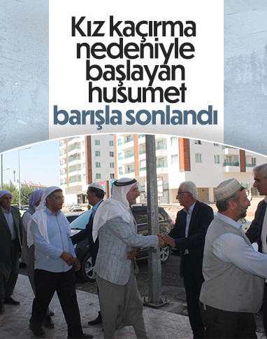 Diyarbakır’da kız kaçırma nedeniyle başlayan husumet barışla sonuçlandı