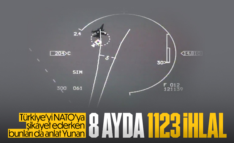Türk jetleri, Yunanistan tarafından 14 ayrı olayda 3 bin 372 saniye taciz edildi