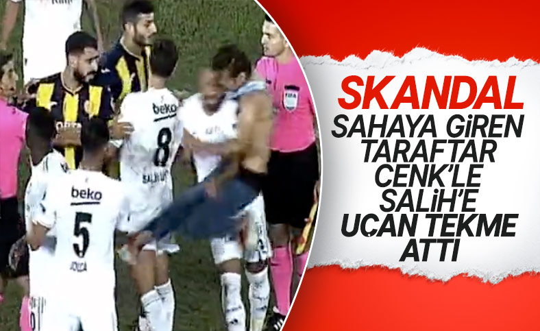 Ankaragücü taraftarı Beşiktaşlı futbolculara saldırdı