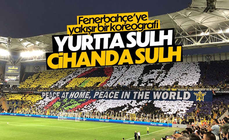 Fenerbahçe'den Dinamo Kiev maçında koreografi