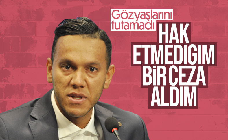 Josef de Souza gözyaşlarına hakim olamadı