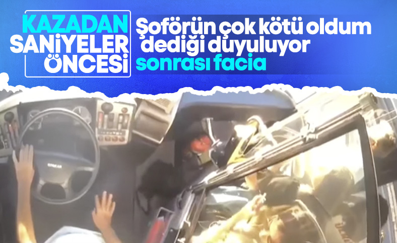 Metrobüs şoförünün kaza öncesi görüntüleri: Çok fena oldum