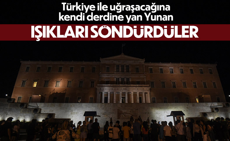 Yunanistan'da enerji tasarrufu: Parlamento binasının ışıkları söndürüldü